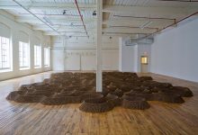 Photo of Artist John Bisbee’s Makes of Sculptures with only Nails – “Only nails, always different.”